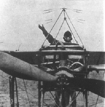 Harriet sits in her plane after receiving her license