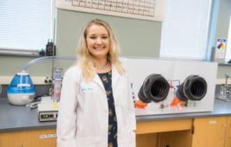Chemistry student Gillian Horn '19 was recently named a Goldwater Honorable Mention