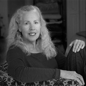 Black and white portrait of Denise Duhamel
