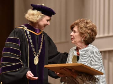 Margie Cates receives the Mary Mildred Sullivan Award for Outstanding Citizenship