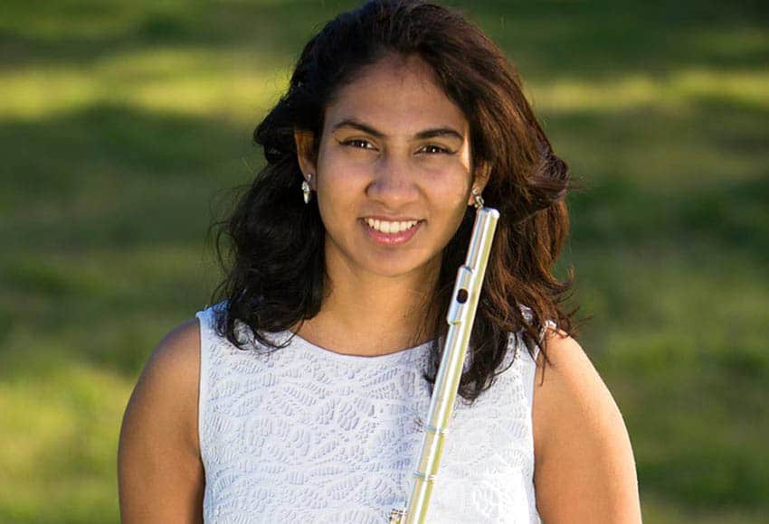 Flute Performance major Sanuja Goonetilleke