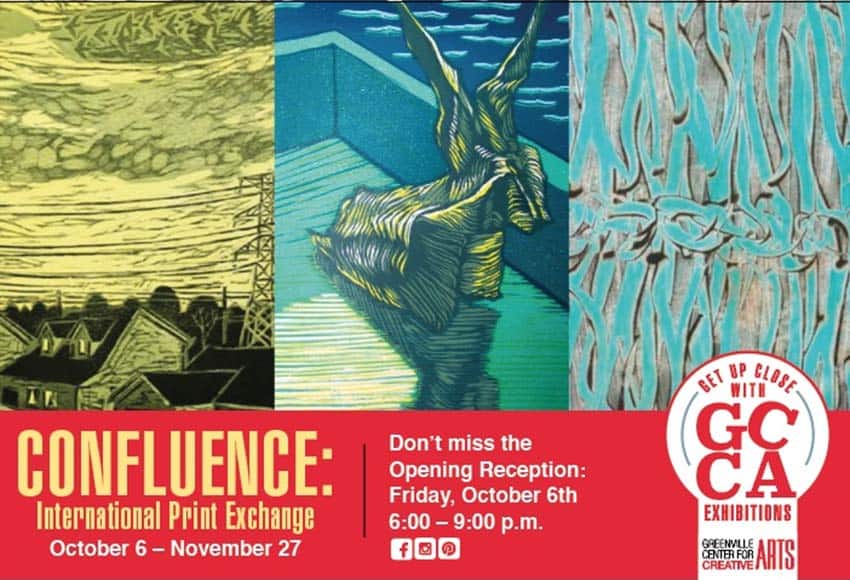 Printmaking grads Mandy Ferguson and Caren Stansell exhibit at Confluence
