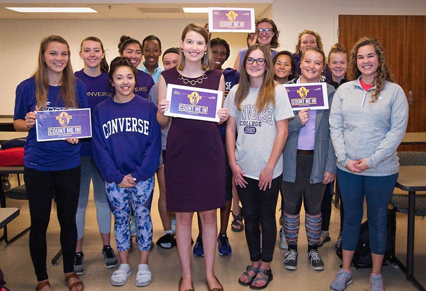 Molly Inclan and her class helped rock the tower this year