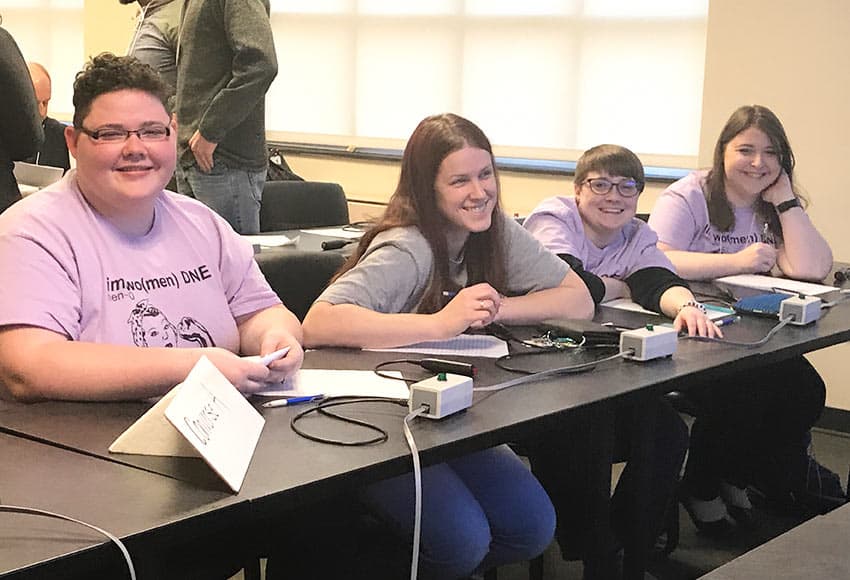 Converse students play Math Jeopardy