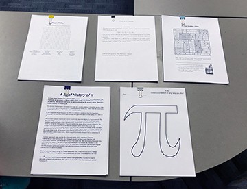 Pi day events at Converse