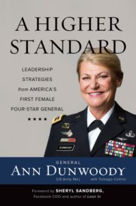 Book cover for "A Higher Standard" by General Ann Dunwoody