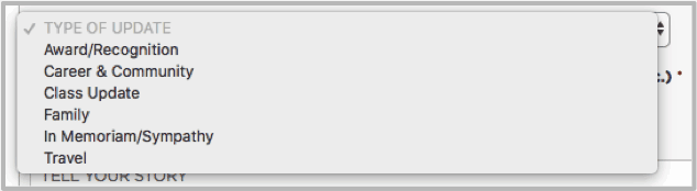 Type Drop Down