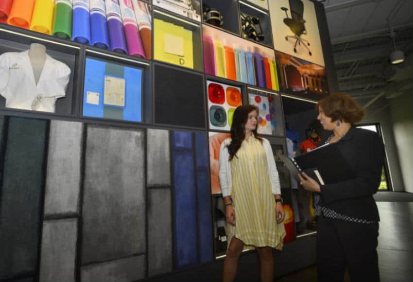 Interior Design students intern at Milliken