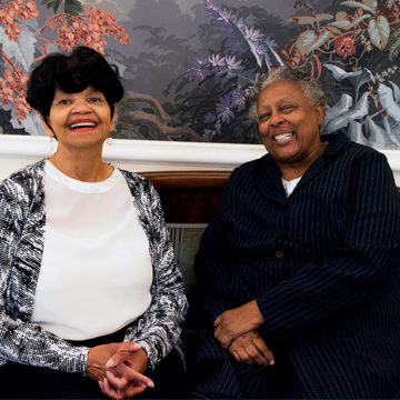 Freida-Margaret-alumnae Freida Rodgers Byrd and Margaret Jones Swindler