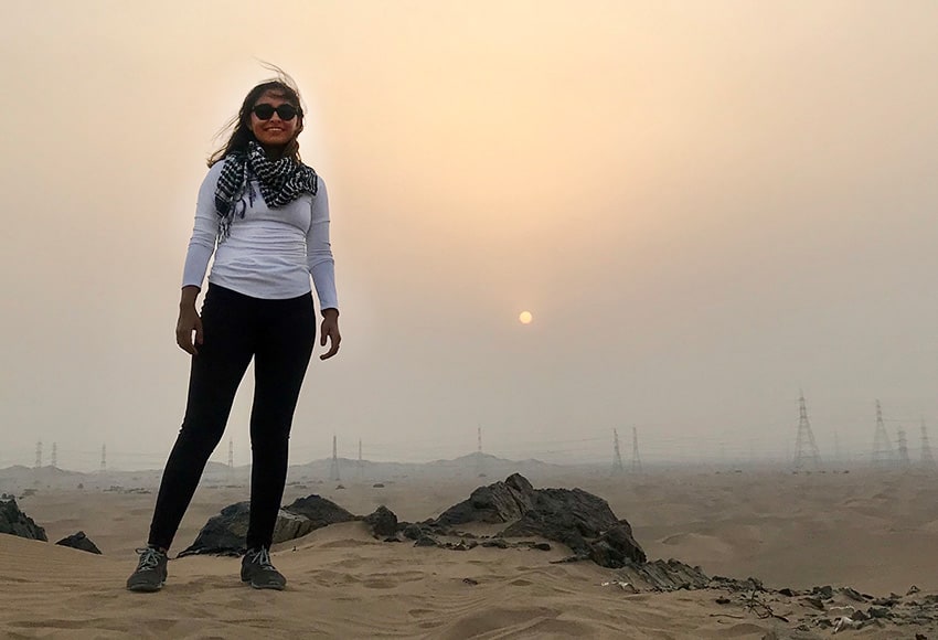 Jacqueline Torres in the Arabian Desert