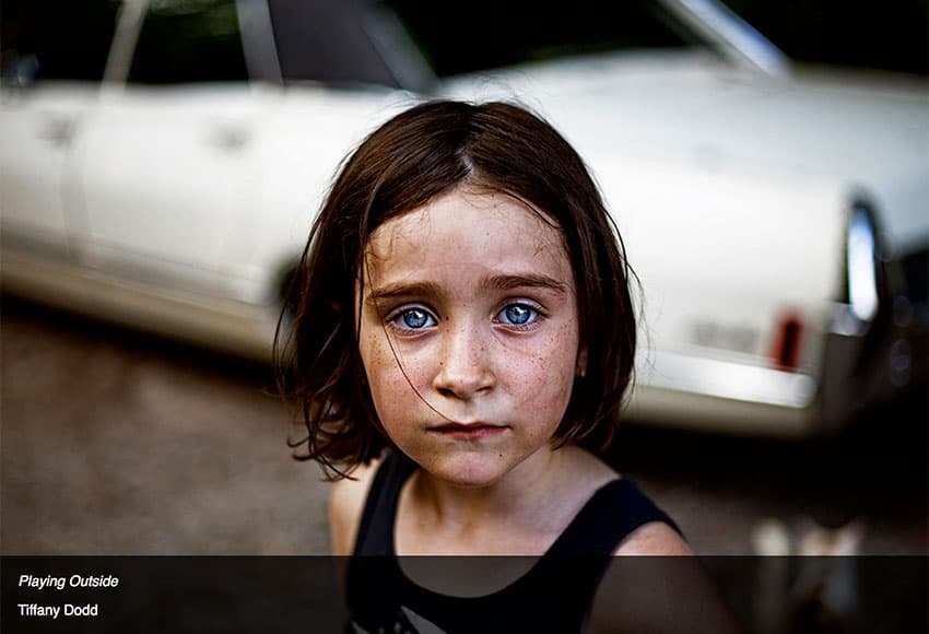 Tiffany Dodd's photograph titled 'Playing Outside'