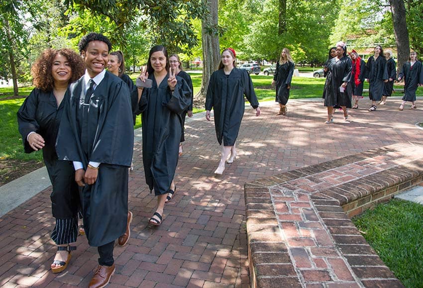 Students process for Founder's Day