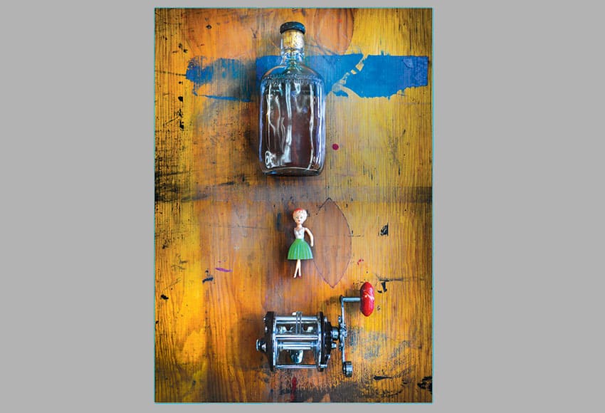 Andrew Blanchard's screen print titled 'jouer gens'