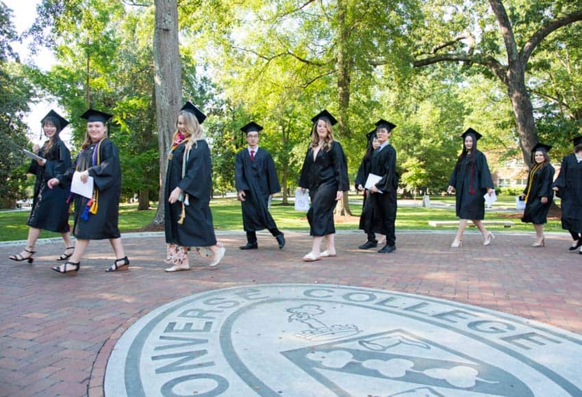 converse college graduation 2018