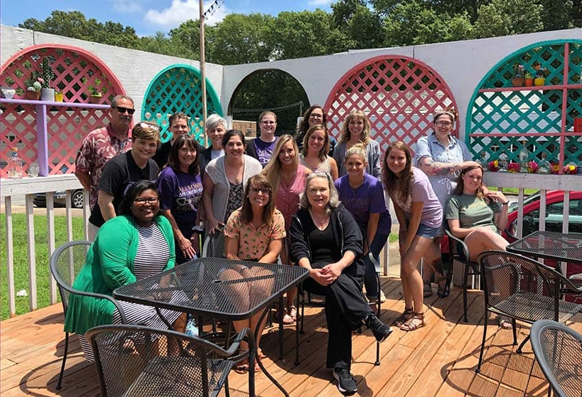 Group photo of students in 2019 summer intensive
