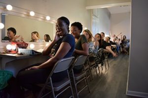 Theatre students enjoy their new room