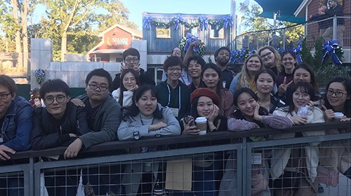 Converse students on a field trip