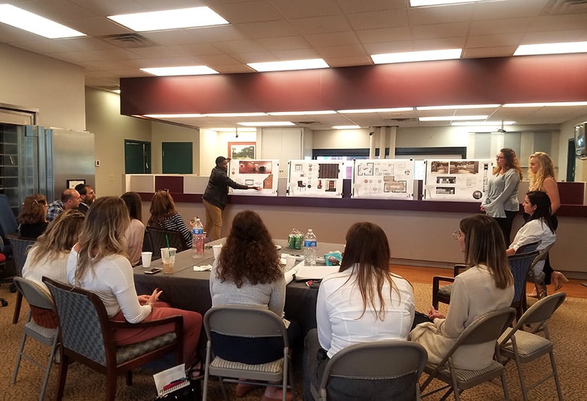 Professor Goldhour's students present their remodel designs