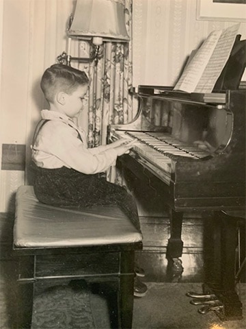 Doug Weeks young playing piano