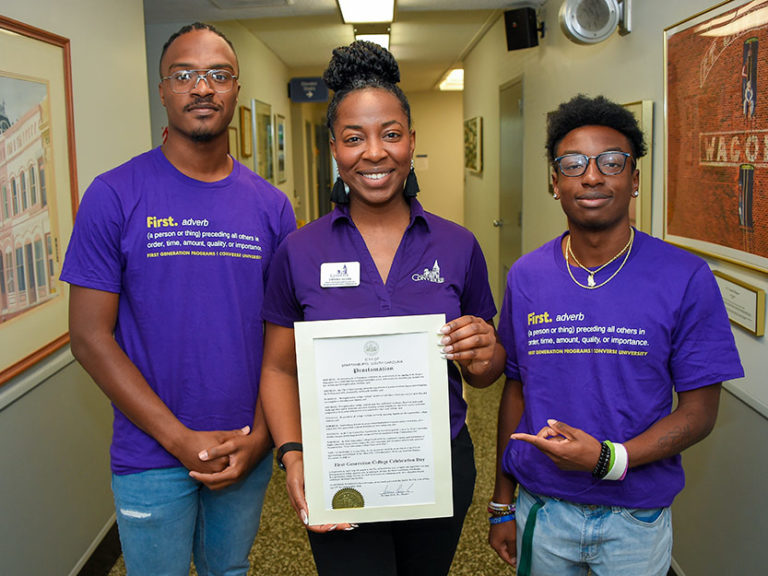 Converse First Gen Students Recognized By City Of Spartanburg