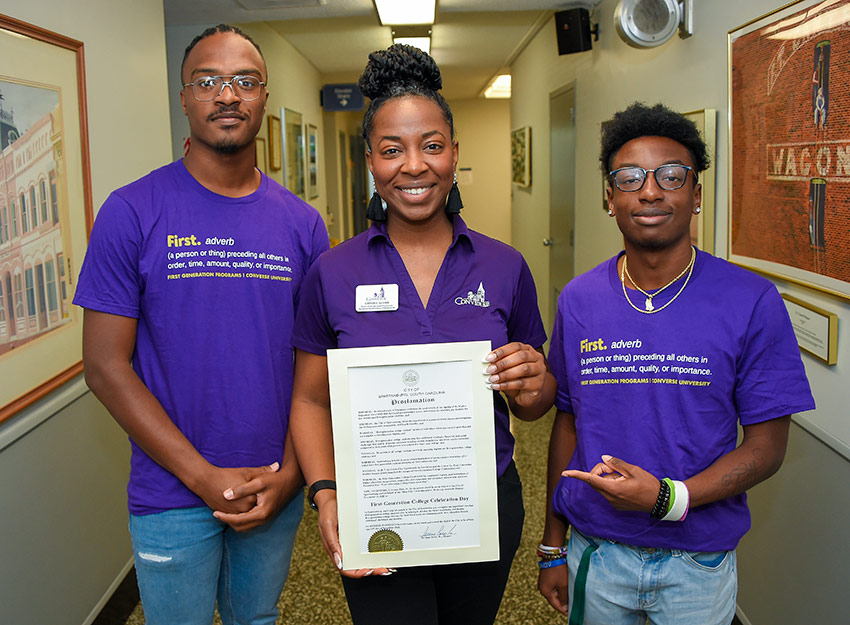 Converse first gen students support