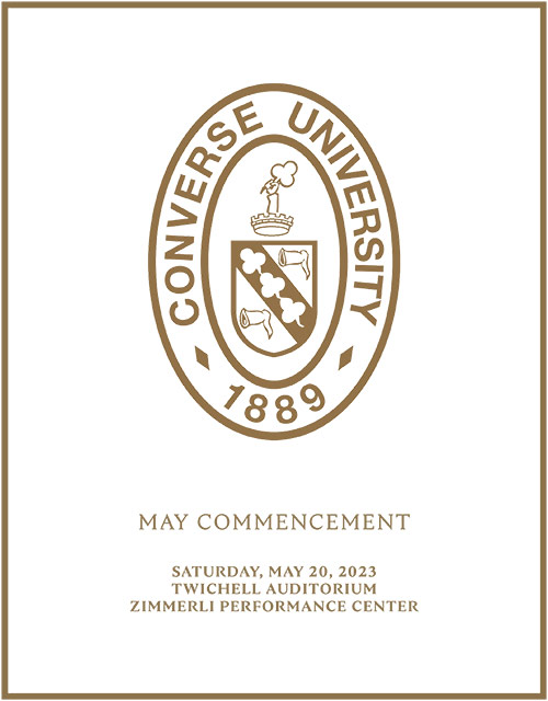 2023 Converse Undergrad Commencement Program cover