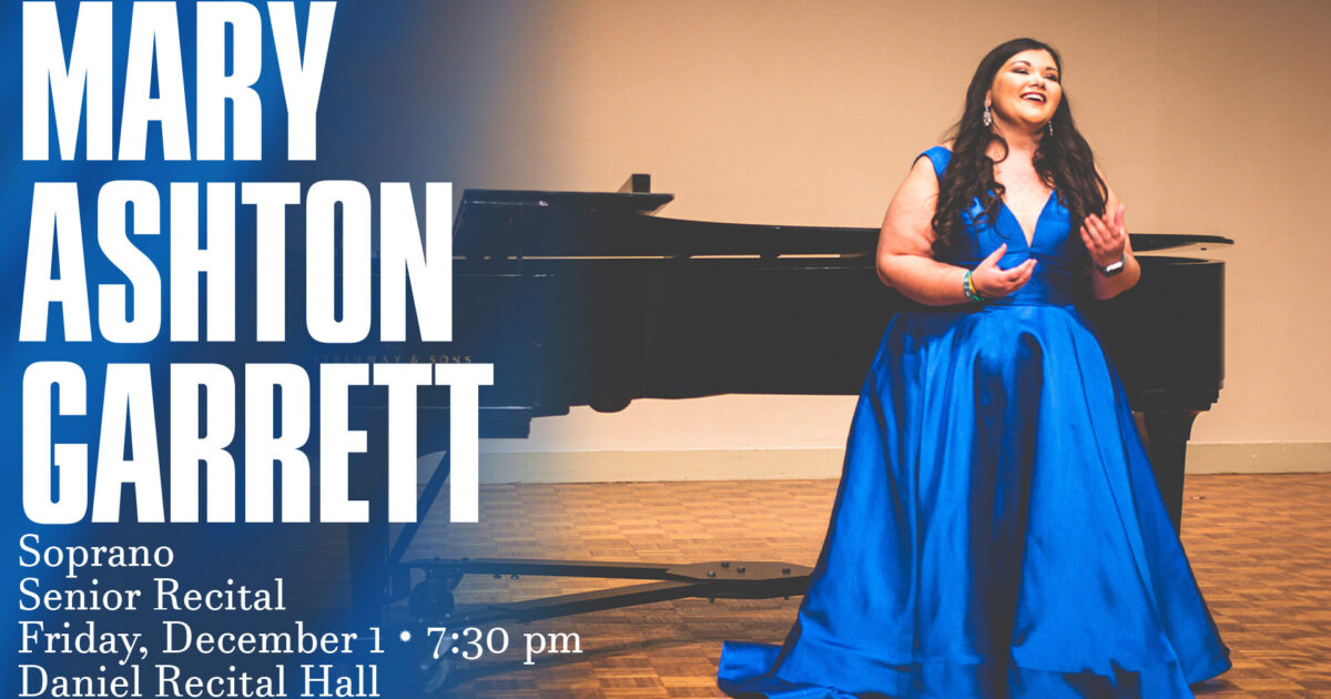 Senior Recital: Mary Ashton Garrett, soprano | Converse University