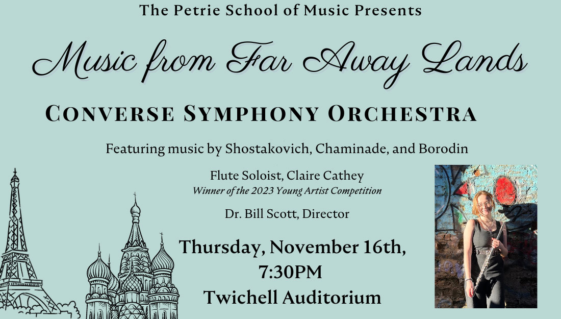 Converse Symphony Orchestra: Music From Far Away Lands promo poster