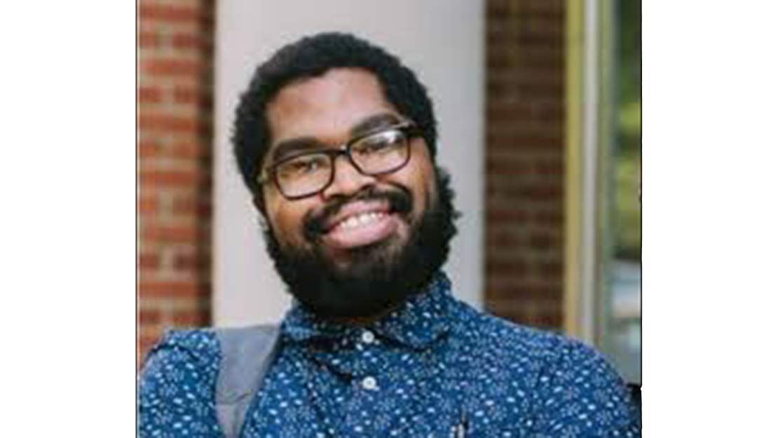 Outdoor portrait of Converse Visiting Writer Tyree Daye.