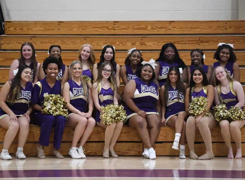Team photo of the 2024-2025 Converse Spirit Squad members