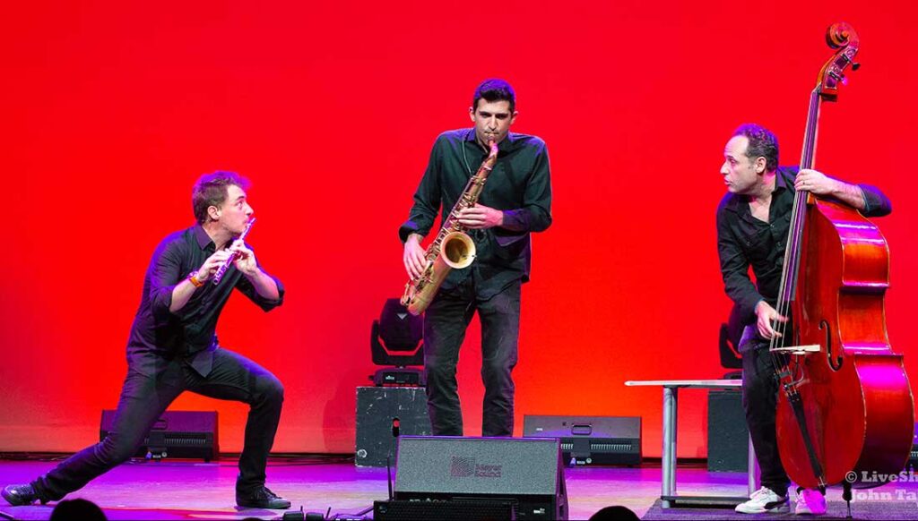 Image of Project Trio performing on stage.