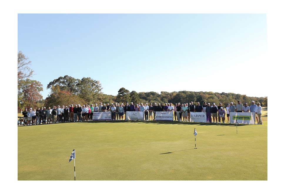 Group photo of all the 5th Annual Converse Golf tournament participants.