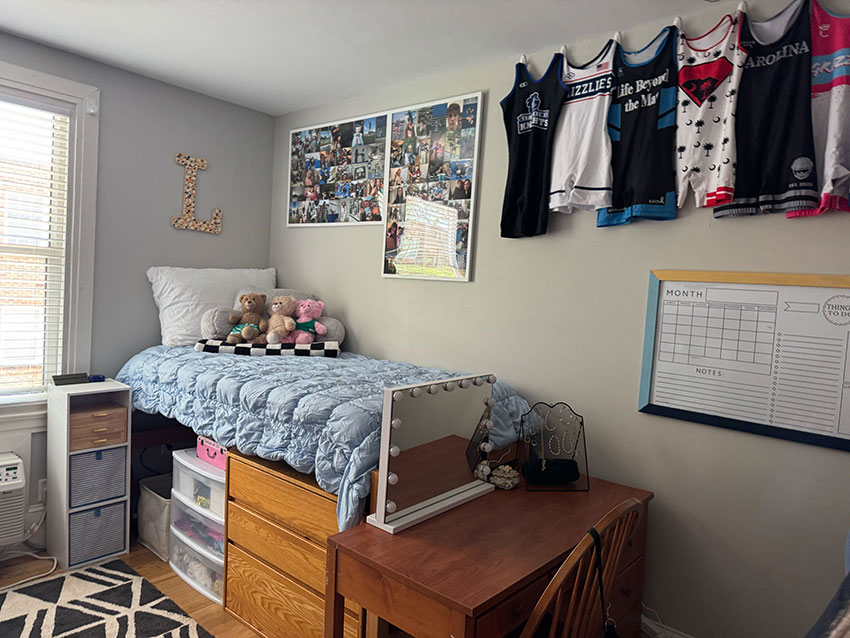 A decorated Converse room