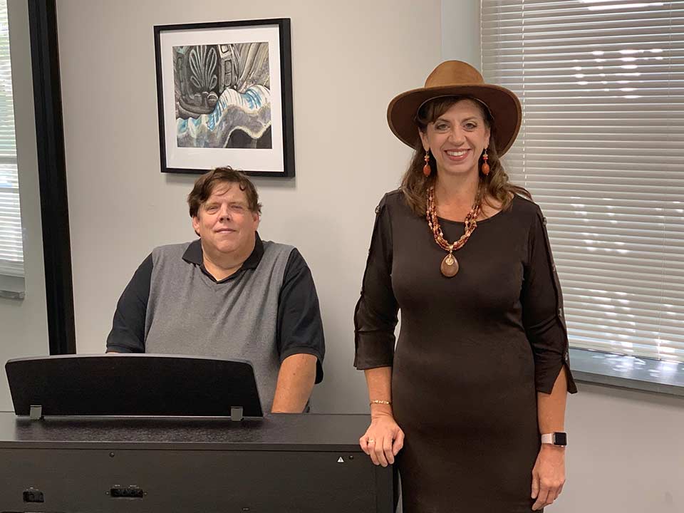 Dell Morgan and Wendi Arms