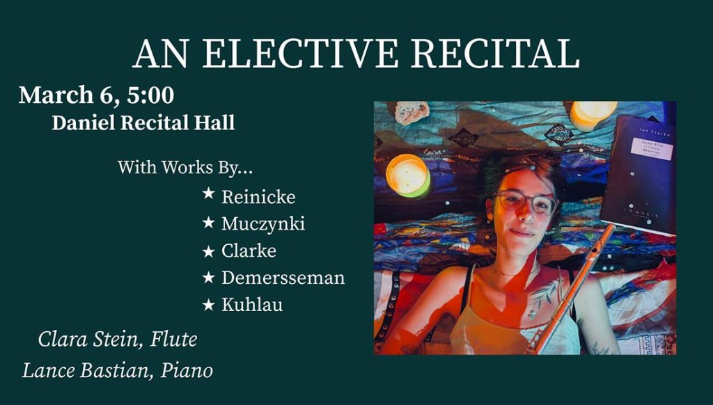 Image of Clara against a colorful background.