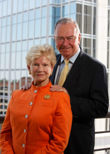Julia and her late husband.