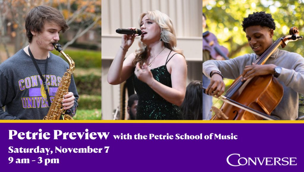 Various students practice instruments