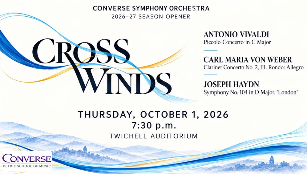 A line graphic representing wind