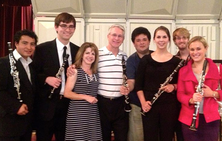 Emma with fellow Masterworks orchestra participants
